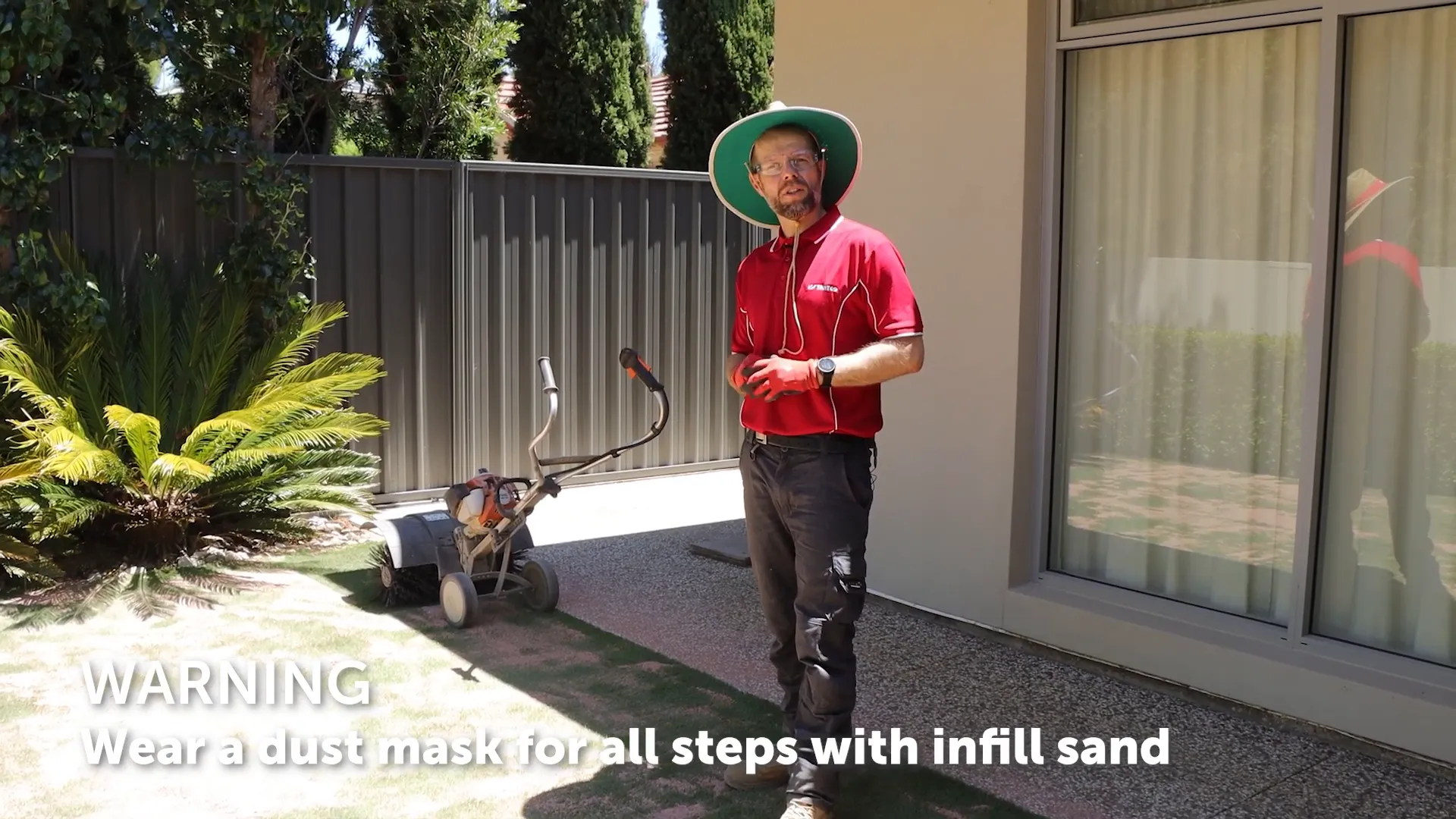 HowTo Install GardenCraft Synthetic Turf Add Sand and Finish.png