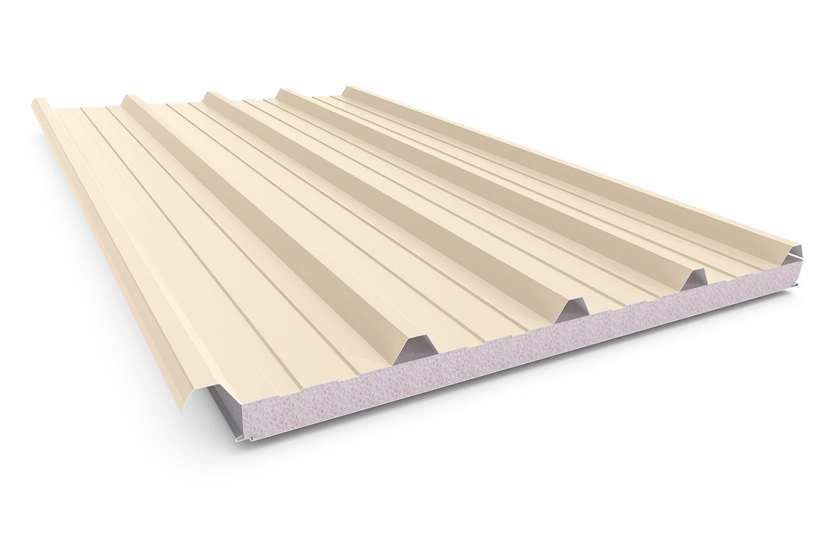 Cooldek Classic Topside / Smooth Underside Left Laying 50mm Thick 65mm Cutback Smooth Cream Topside 