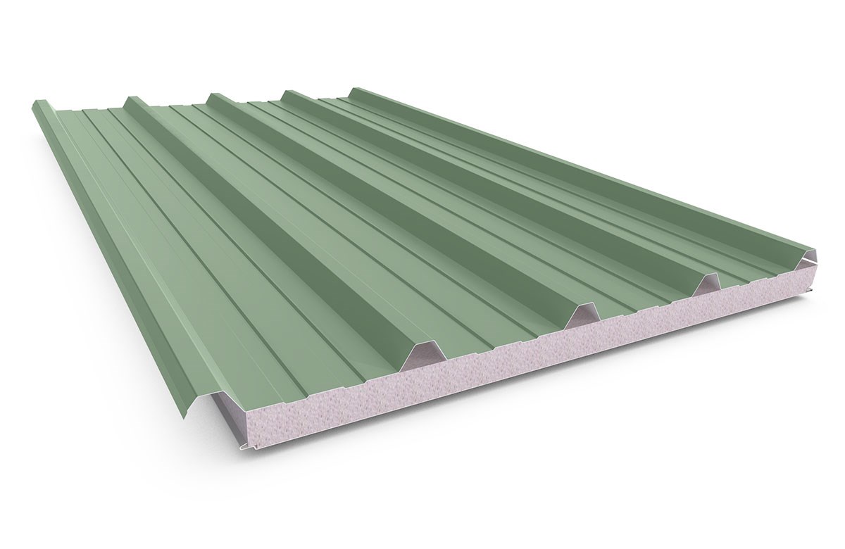 Cooldek Classic Topside / Smooth Underside Left Laying 50mm Thick 65mm Cutback Mist Green Topside / 