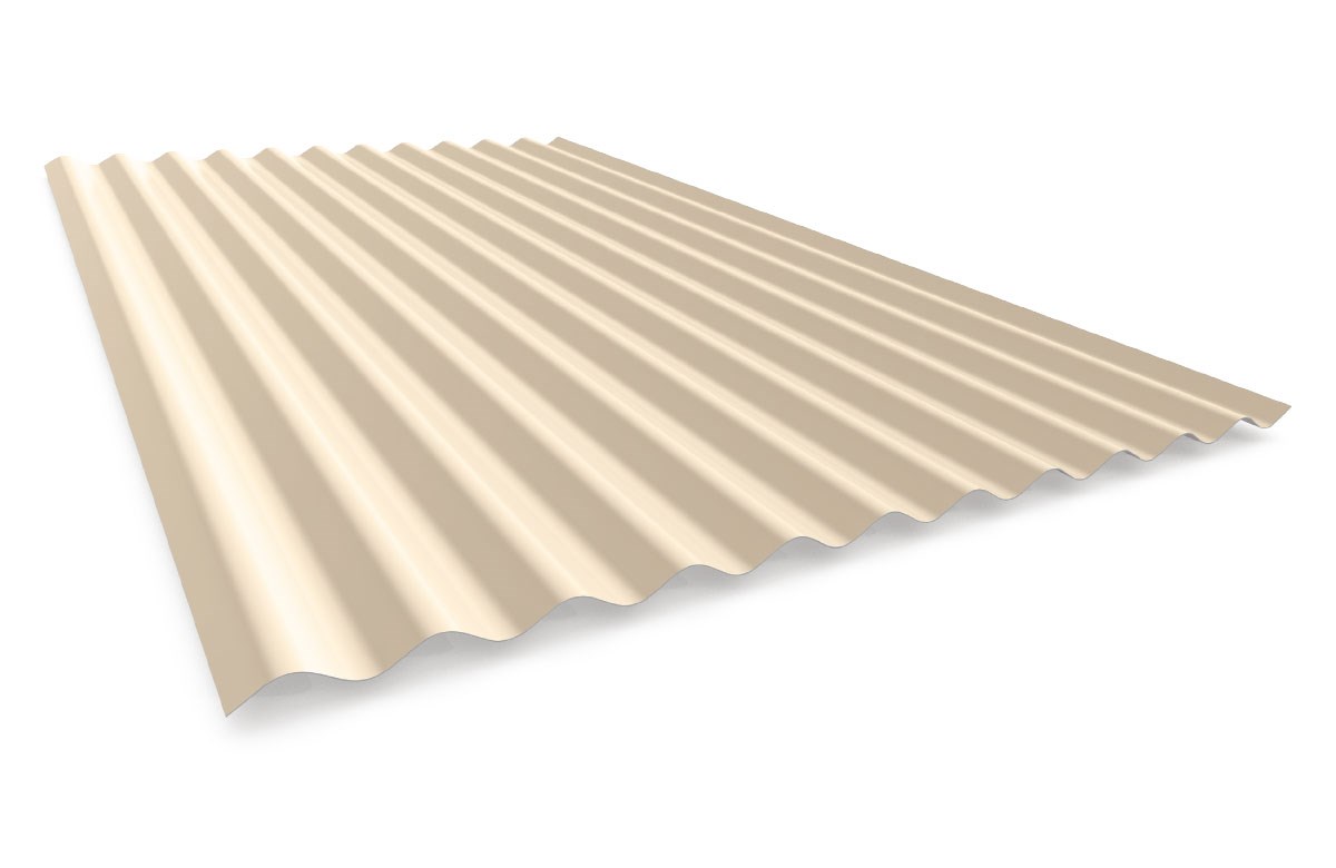 Corrugated .42mm BMT Smooth Cream