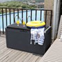 Marlin Black Storage Box with Cushion