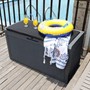 Marlin Black Storage Box with Cushion