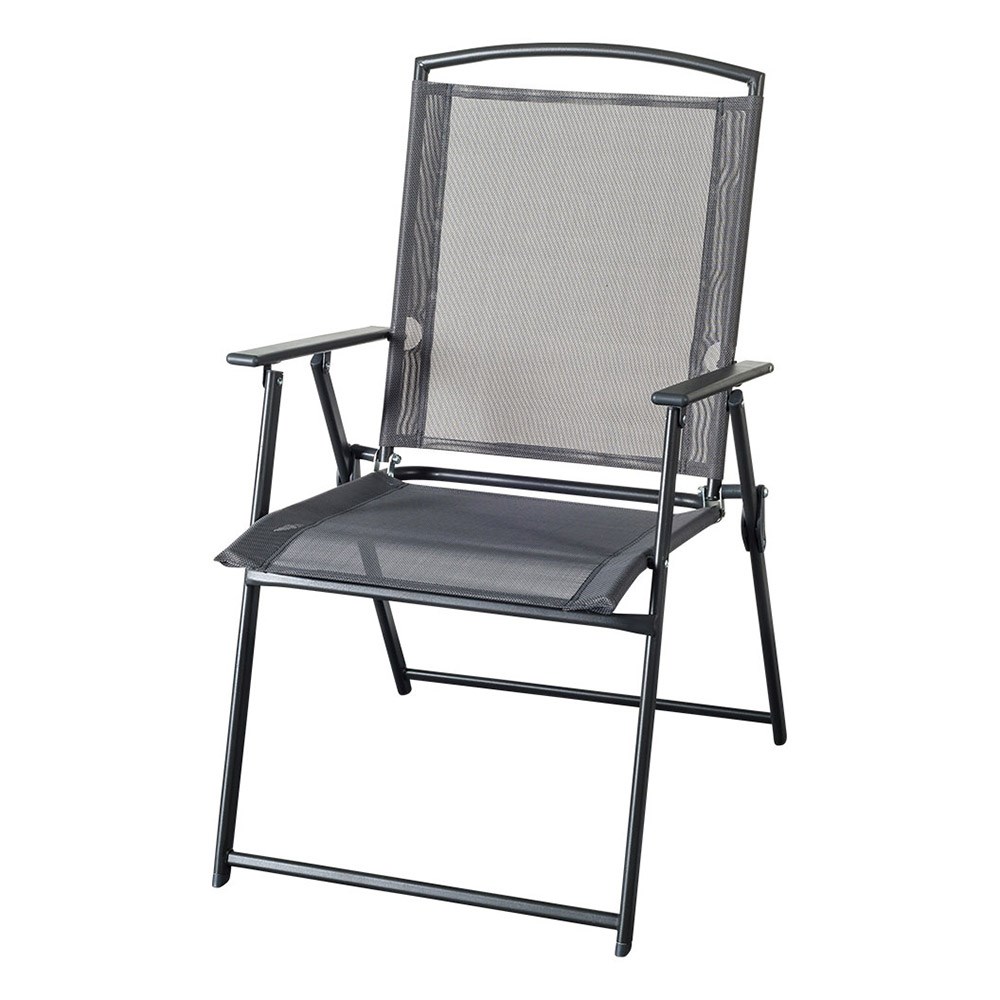 Grey Textaline Foldable Chair