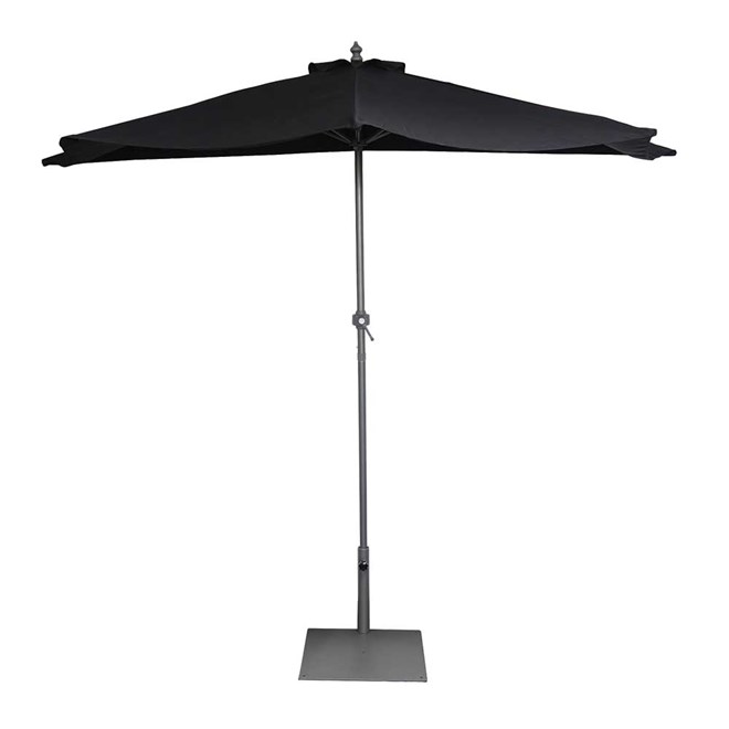 Hartman Half Umbrella 2.5m Black