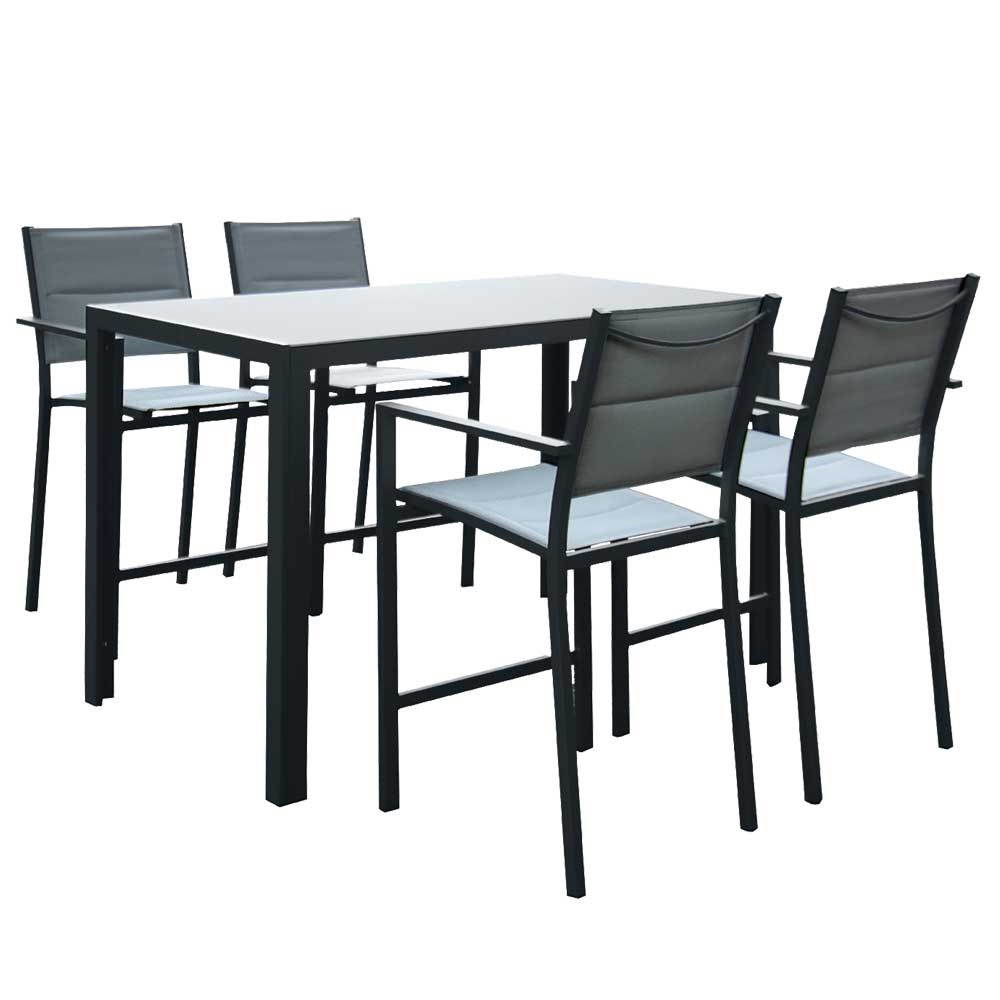 Madrid 5 Piece Outdoor Bar Table & Chairs Set