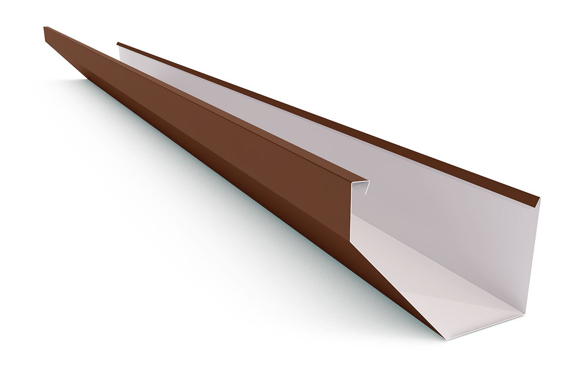 Edge Gutter 160mm Width Colour Red Dust