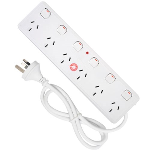 Powerboard 6 Outlet With Surge And Switch