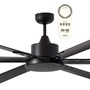 Albatross Ceiling Fan 2100mm 6 Blade Matt Black