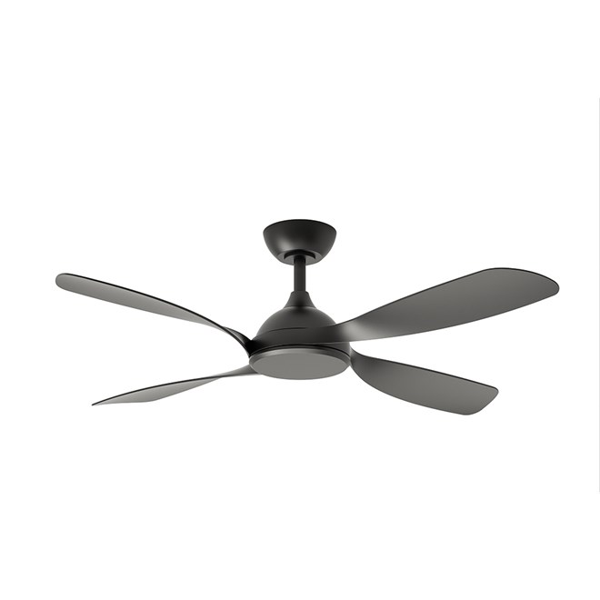 Hampton DC 1320mm Smart Ceiling Fan With WIFI Remote Control Matt Black