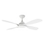 Hampton DC 1320mm Smart Ceiling Fan With WIFI Remote Control Matt White