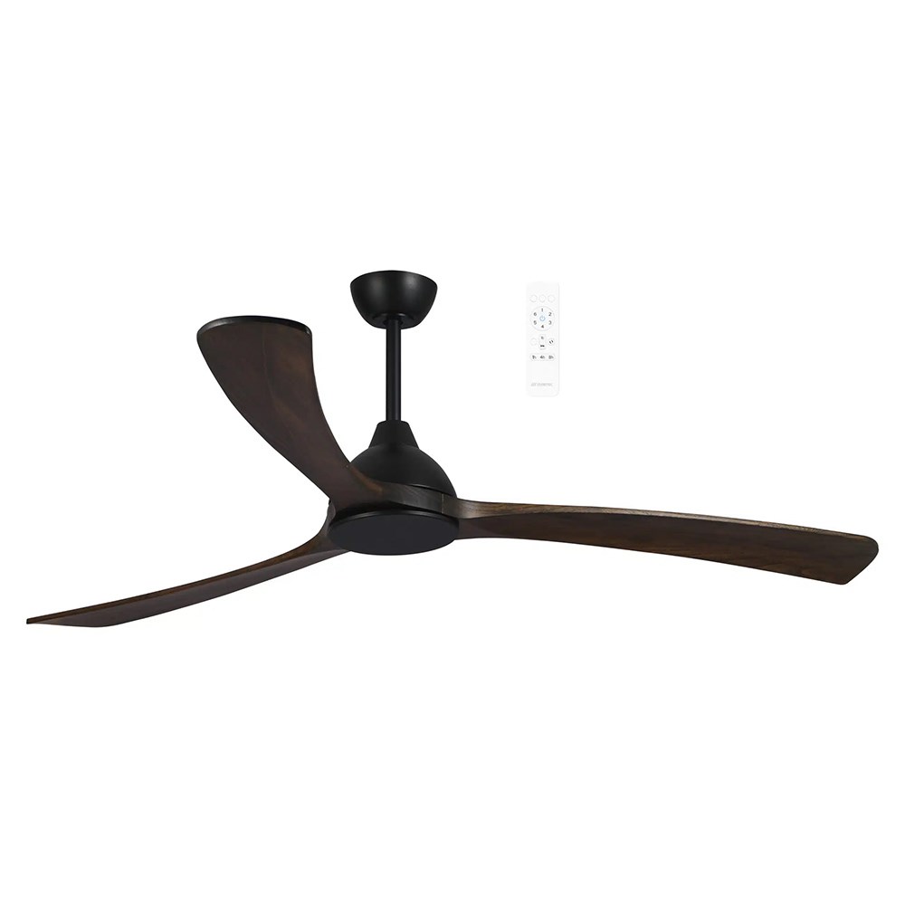 Norfolk Aero DC Smart 2175mm Ceiling Fan Black/Walnut