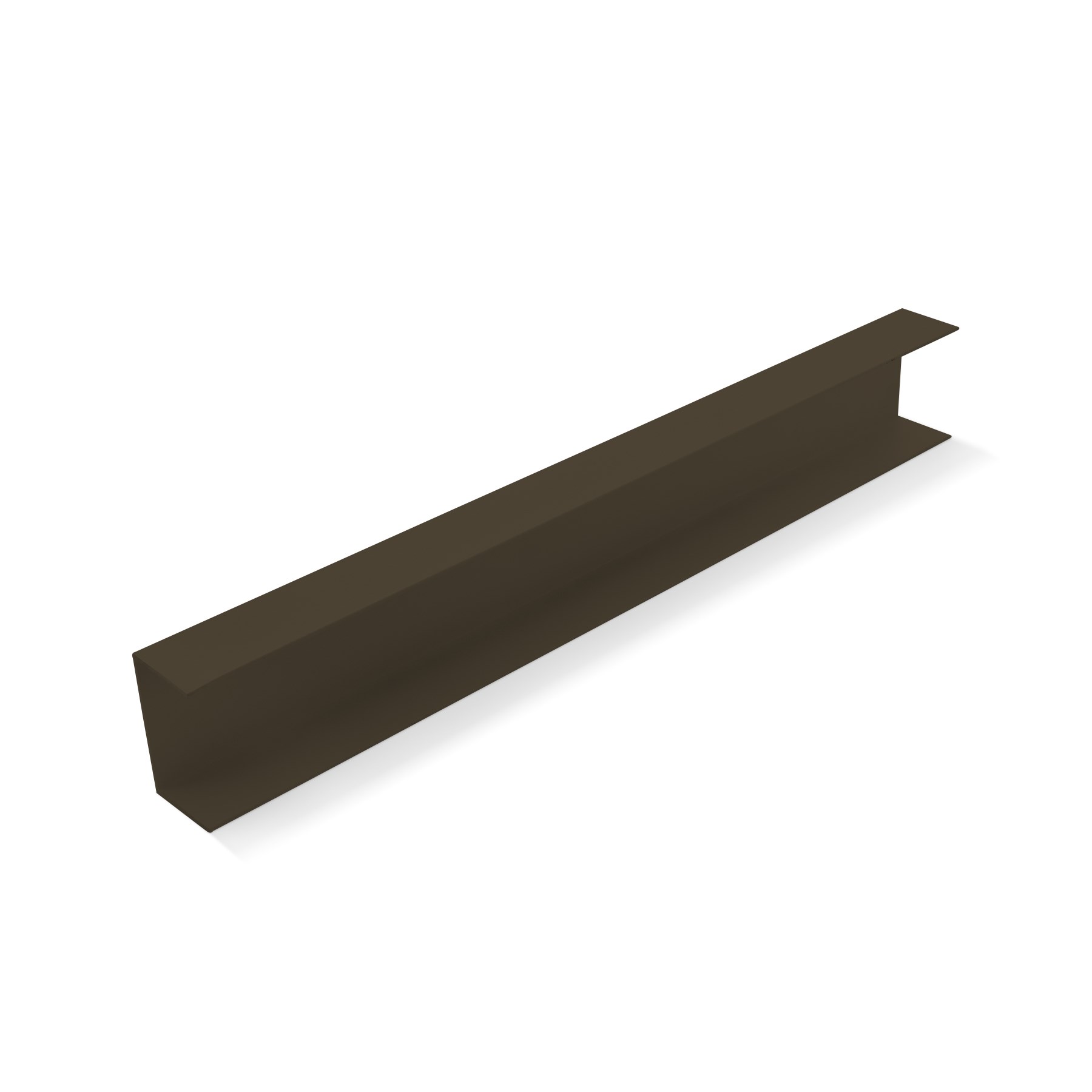 Ezi-Slat U-Channel Louvred 55x32mm Ironbark 2400mm