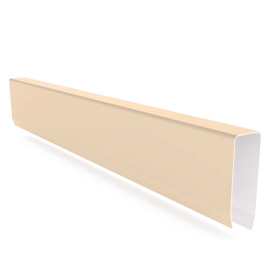 Fence Cap CGI Corrugated Smooth Cream 2.4m