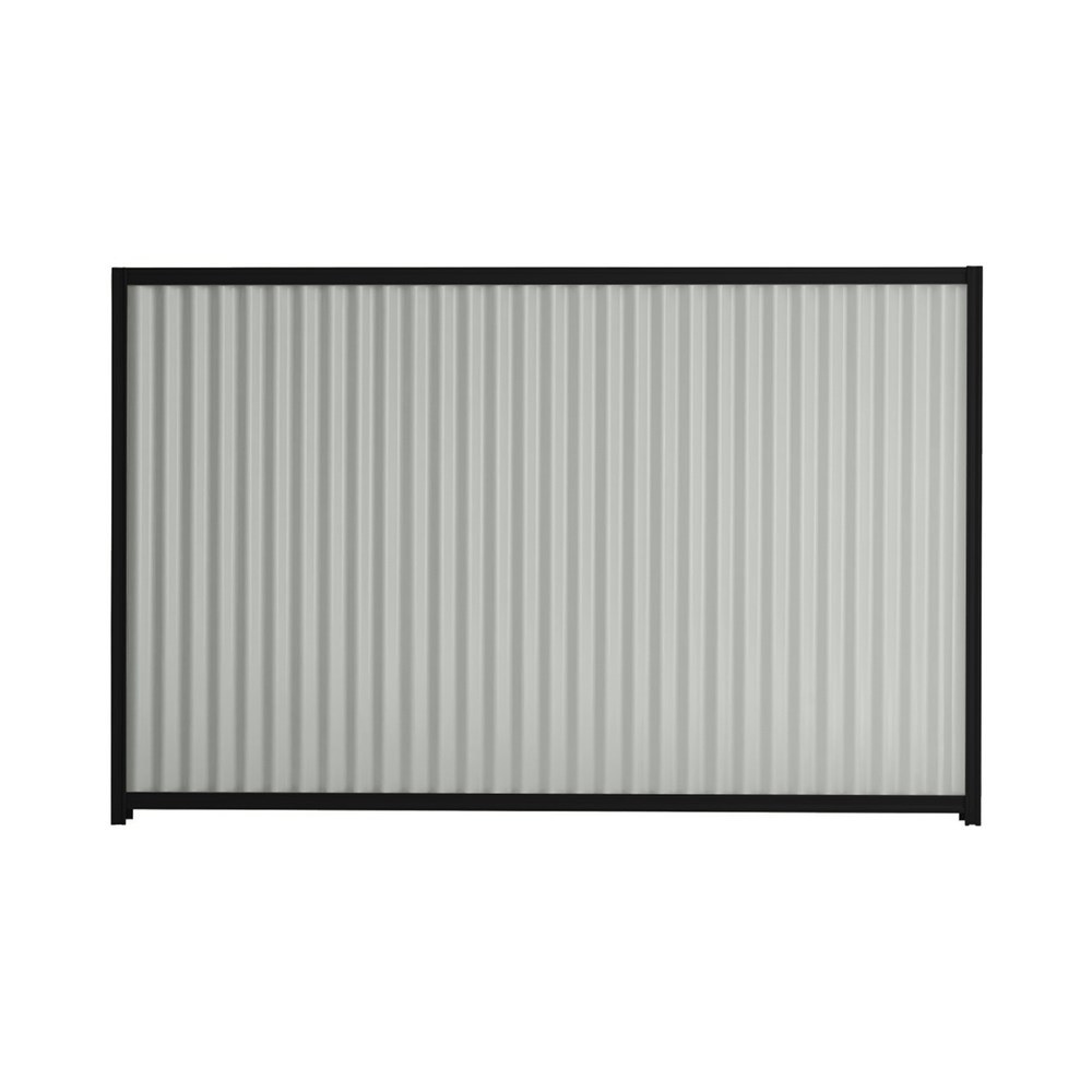 Good Neighbour® CGI 1200mm High Fence Panel Sheet: Gull Grey, Post/Track: Ebony