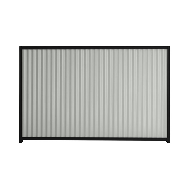 Good Neighbour® CGI 1200mm High Fence Panel Sheet: Gull Grey, Post/Track: Ebony