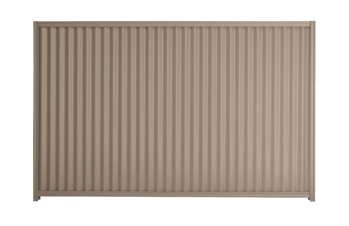 Good Neighbour CGI 1800mm High Fence Panel Sheet: Beige, Post/Track: Beige