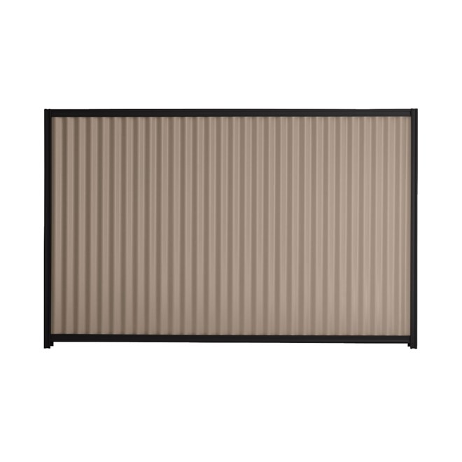 Good Neighbour CGI 1800mm High Fence Panel Sheet: Beige, Post/Track: Ebony