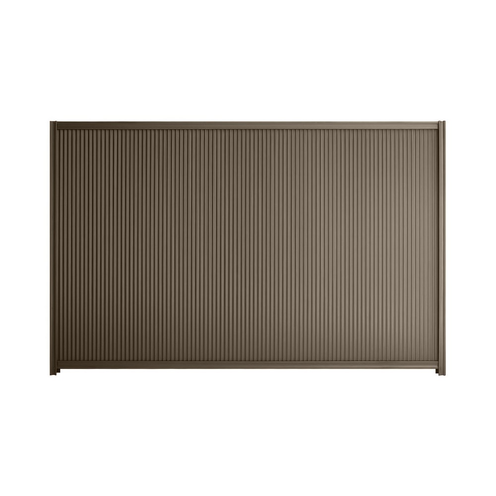 Good Neighbour® CGI Mini 1500mm High Fence Panel  Sheet: Banyan Brown, Post/Track: Banyan Brown