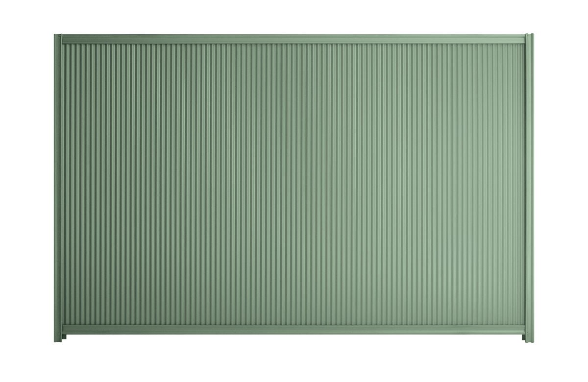 Good Neighbour CGI Mini 1500mm High Fence Panel Sheet: Mist Green, Post/Track: Mist Green