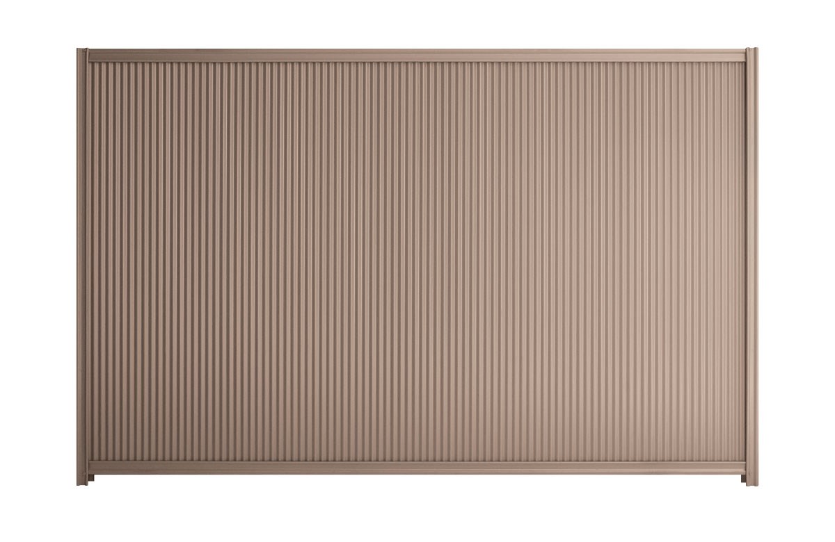 Good Neighbour CGI Mini 1800mm High Fence Panel Sheet: Beige, Post/Track: Beige