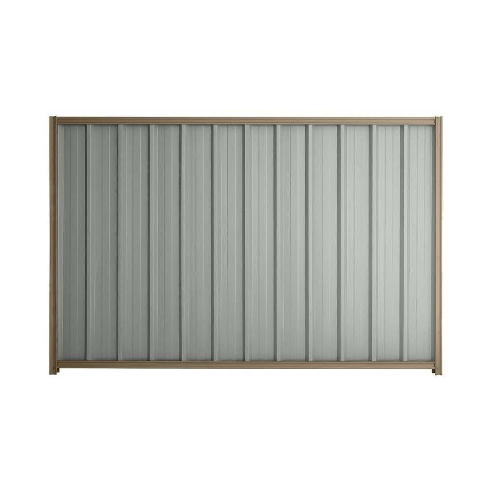 Good Neighbour® Superdek® 1200mm High Fence Panel Sheet: Gull Grey Post/Track: Beige