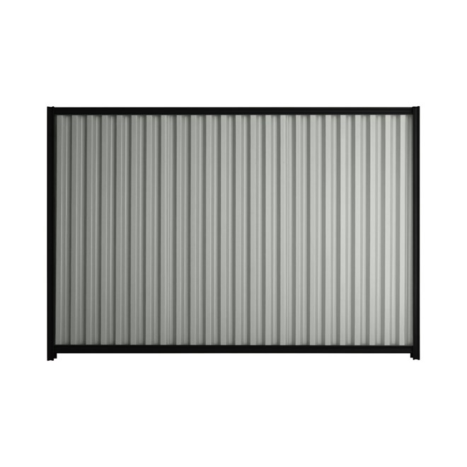 Good Neighbour® Smartspan® 1500mm High Fence Panel Sheet: Gull Grey Post/Track: Ebony