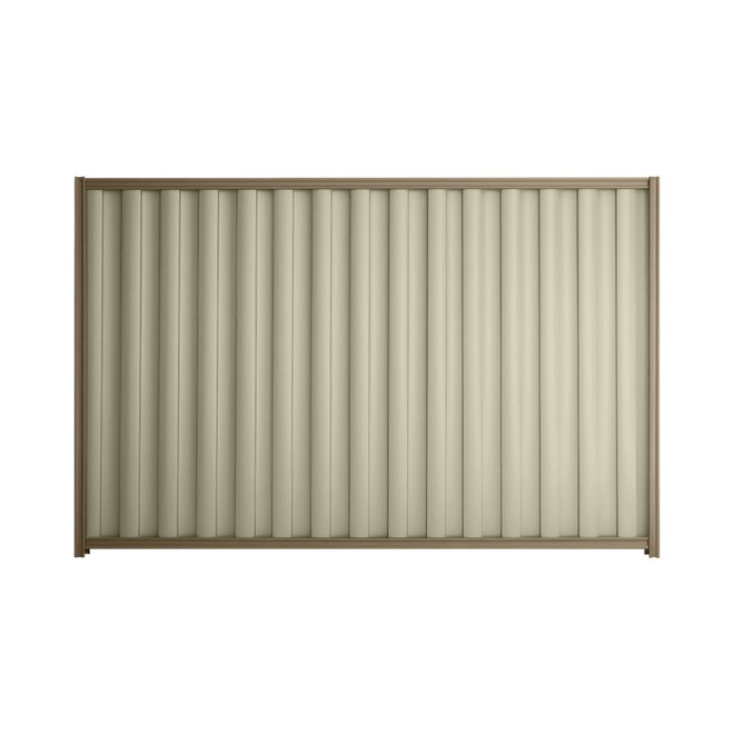 Good Neighbour® Wavelok® 1200mm High Fence Panel Sheet: Moss Vale Sand Post/Track: Beige