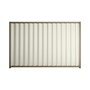 Good Neighbour® Wavelok® 1200mm High Fence Panel Sheet: Off White Post/Track: Beige