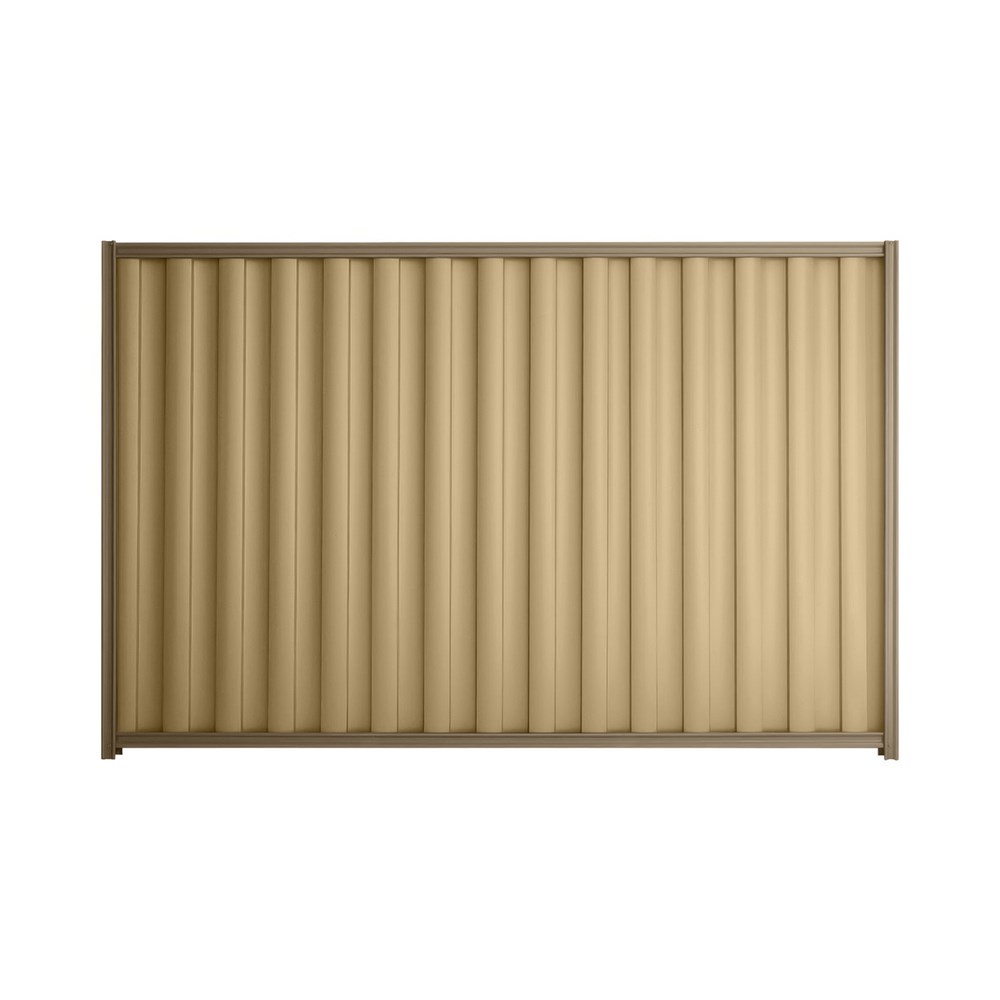 Good Neighbour® Wavelok® 1200mm High Fence Panel Sheet: Wheat Post/Track: Beige