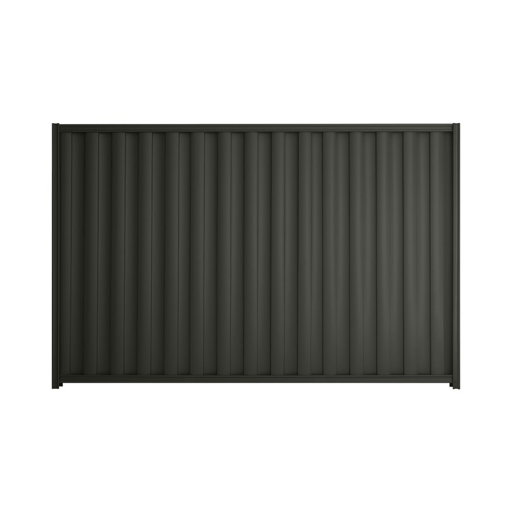 Good Neighbour® Wavelok® 1800mm High Fence Panel Sheet: Slate Grey Post/Track: Slate Grey