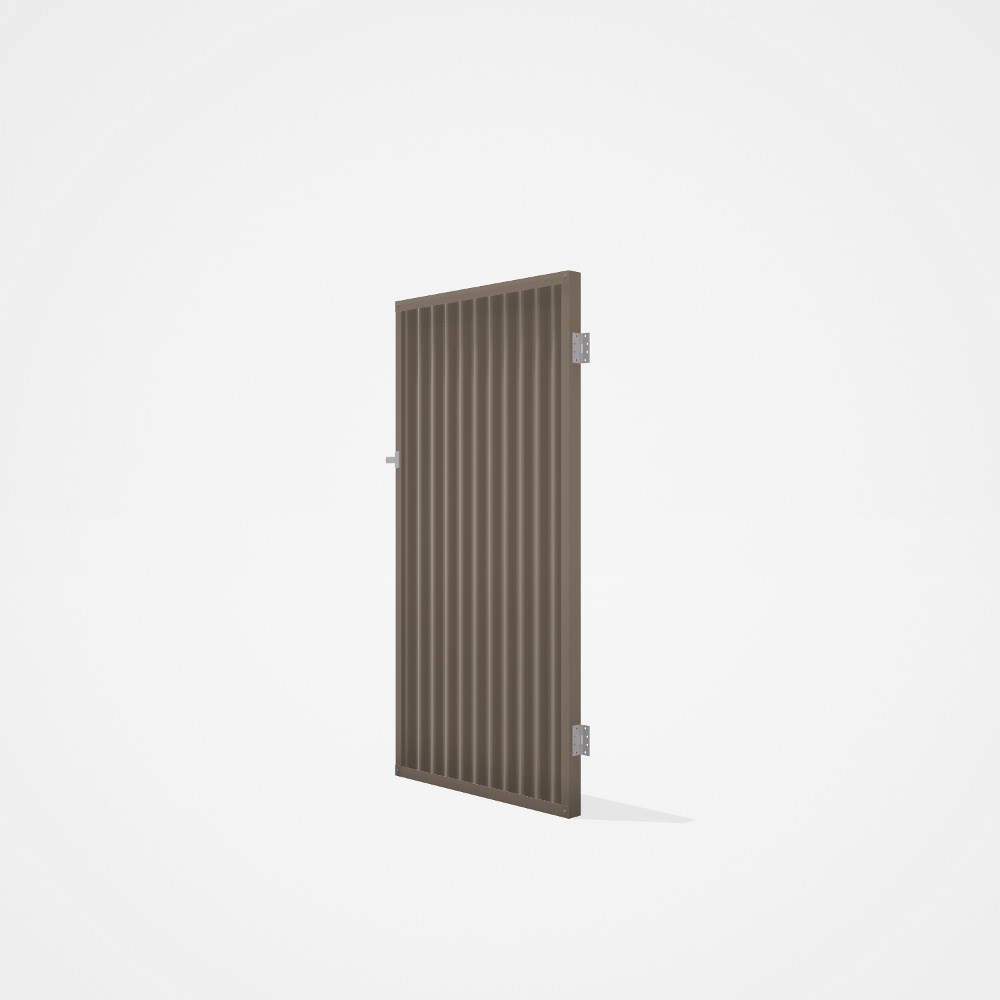 Good Neighbour® CGI Single Gate Standard .32 BMT1.8m High Sheet: Beige, Frame: Beige