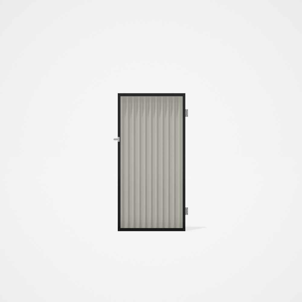 Good Neighbour® CGI Single Gate Standard .32 BMT1.8m High Sheet: Off White, Frame: Off White