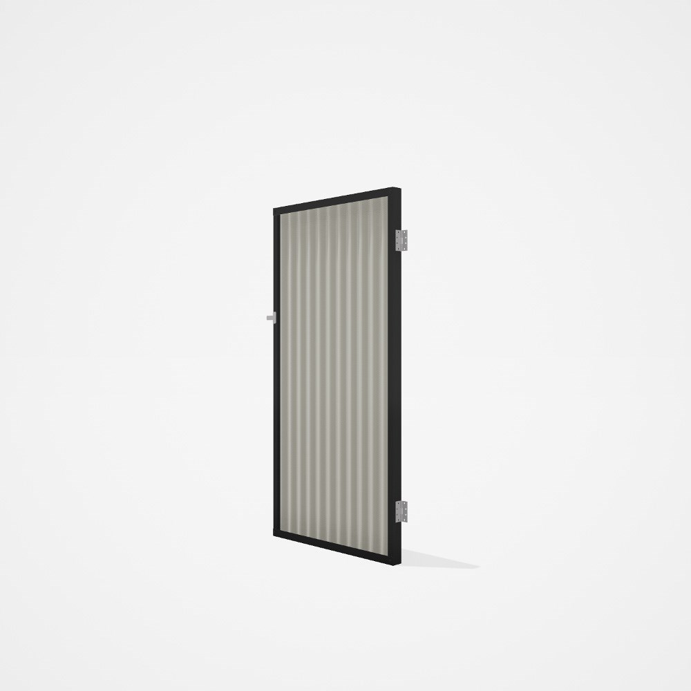 Good Neighbour® CGI Single Gate Standard .32 BMT1.8m High Sheet: Off White, Frame: Off White