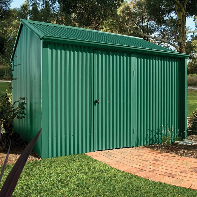 Handi-Heritage Shed H1 2.54X2.52 Roof:Caulfield Green Wall:Caulfield Green