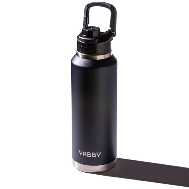 Yabby 1.2L Insulated Drink Bottle Black Rock