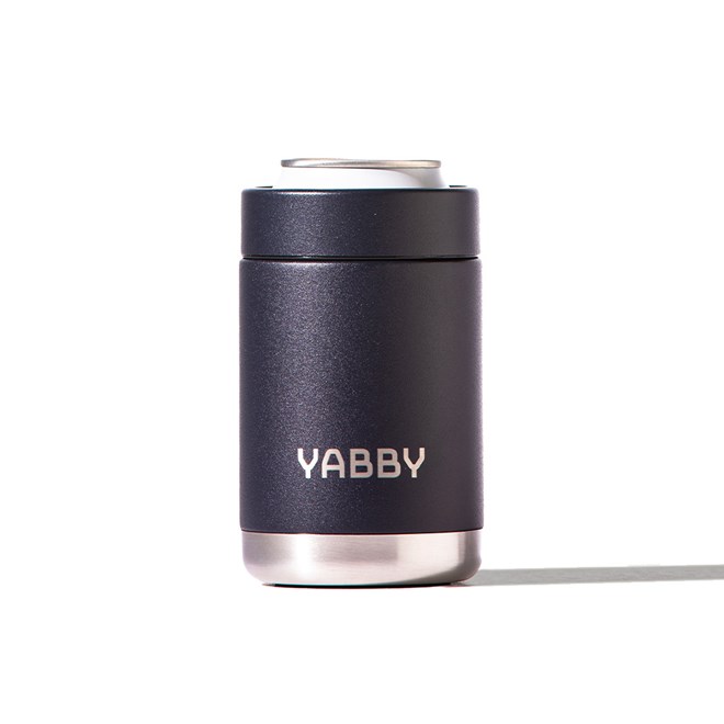 Yabby 375ml Insulated Can Cooler Black Rock