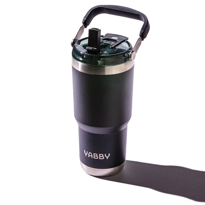 Yabby 950ml Insulated Drink Bottle Black Rock