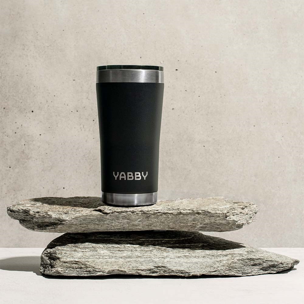 Yabby 600ml Insulated Coffee Tumbler Black Rock