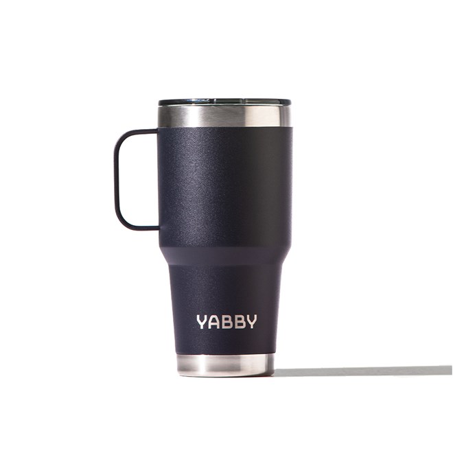 Yabby 850ml Insulated Tumbler With Handle Black Rock