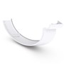 Half Round Gutter External Cast Angle 90° Off White