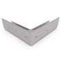 Hi-Square Gutter External Mitre Slotted Birch