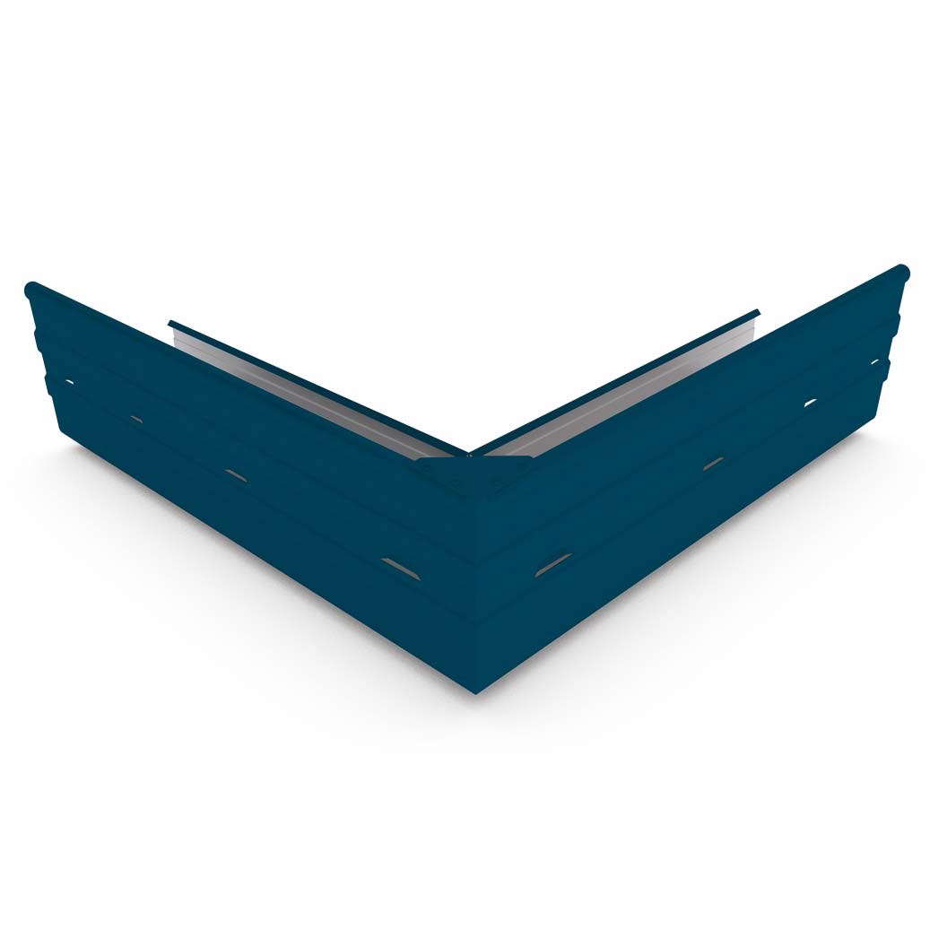 Hi-Square Gutter External Mitre Slotted Mountain Blue