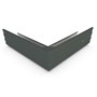 Hi-Square Gutter External Mitre Slotted Slate Grey