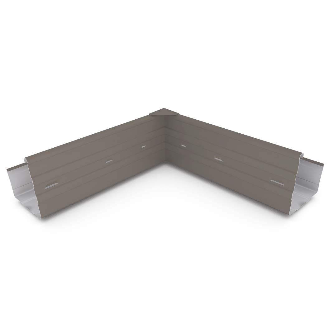 Hi-Square Gutter Internal Mitre Slotted Driftwood