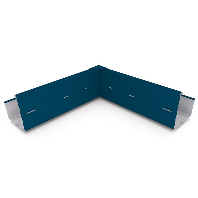 Hi-Square Gutter Internal Mitre Slotted Mountain Blue