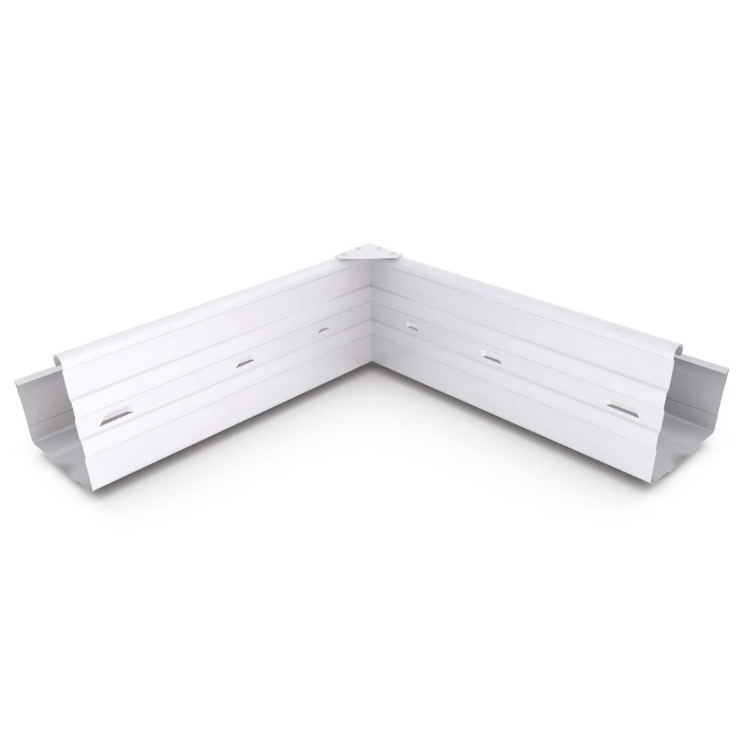 Hi-Square Gutter Internal Mitre Slotted Off White