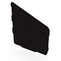 Hi-Square Gutter Stop End Right Hand Ebony