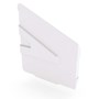 Hi-Square Gutter Stop End Right Hand Off White