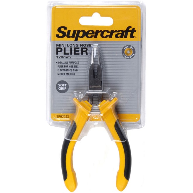 Mini Long Nose Plier Soft Grip 125mm