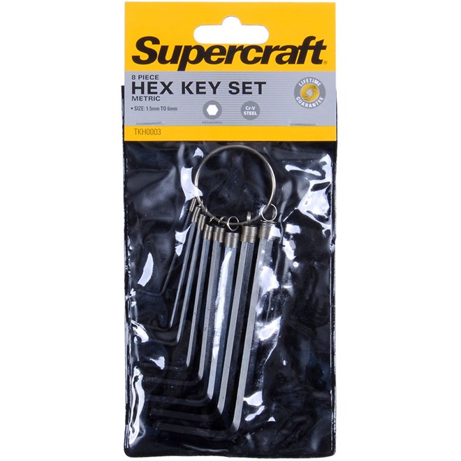 Allen Key Set Metric 8 Piece